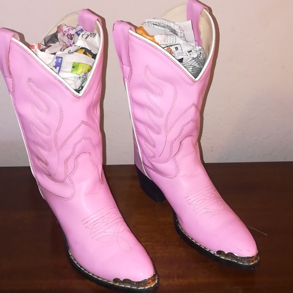 Girls Faux Leather Jacket and Cowgirl Boots - Picture 6 of 8